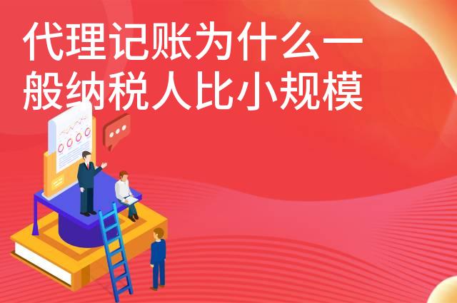 代理记账为什么一般纳税人比小规模纳税人贵