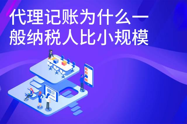 代理记账为什么一般纳税人比小规模纳税人贵