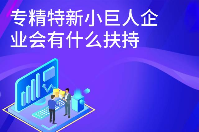 专精特新小巨人企业会有什么扶持 