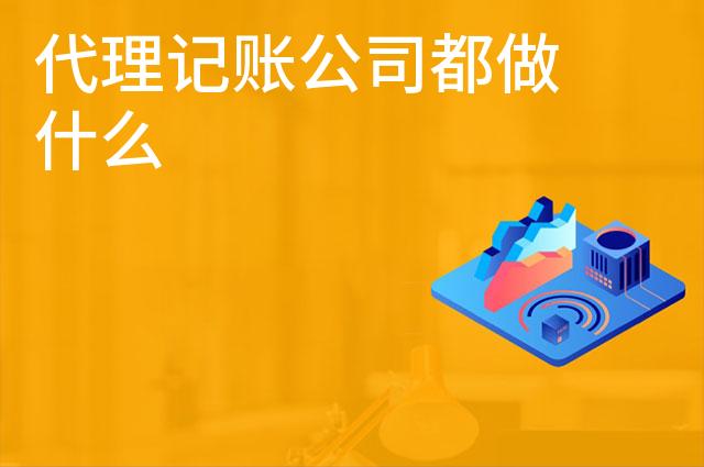 代理记账公司都做什么