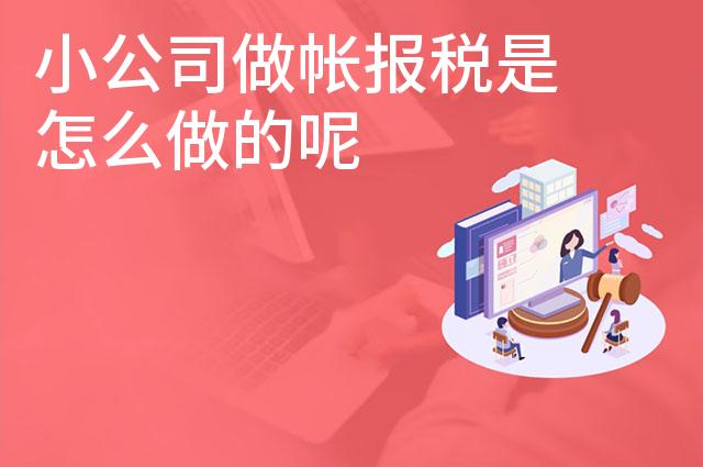 小公司做帐报税是怎么做的呢