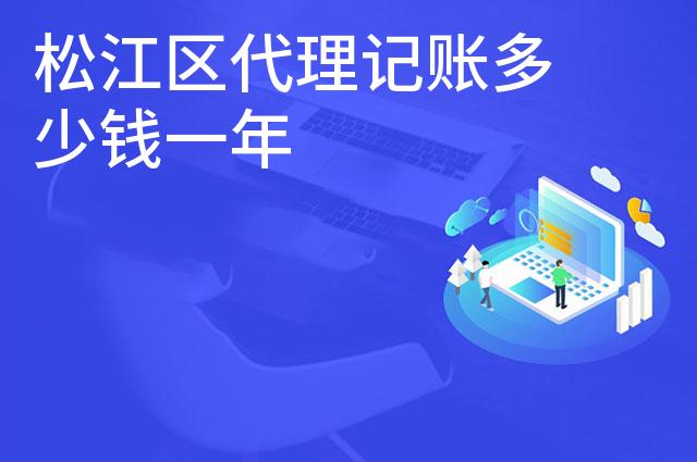 松江区代理记账多少钱一年