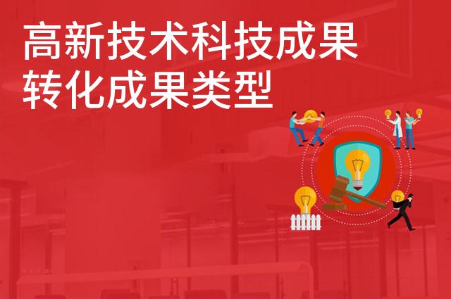 高新技术科技成果转化成果类型