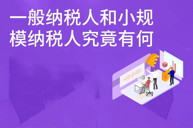 一般纳税人和小规模纳税人究竟有何区别呢