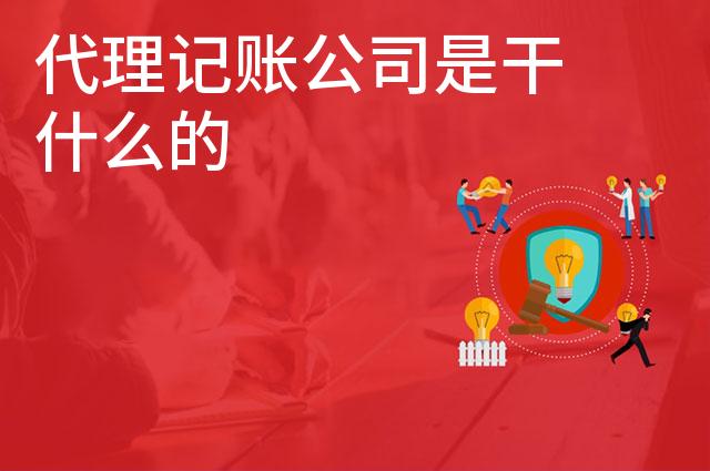 代理记账公司是干什么的